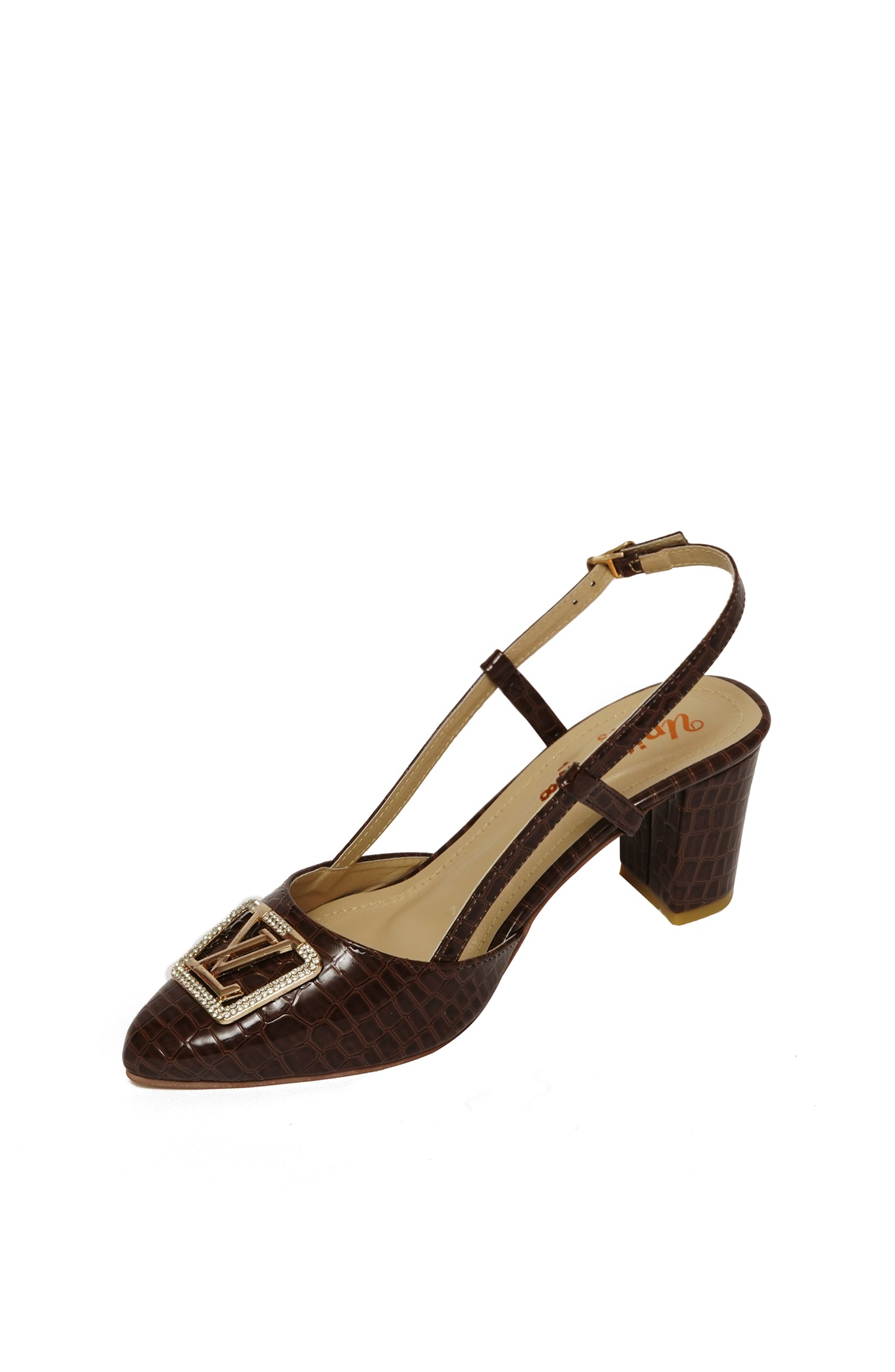 Brown Fancy Open Court Shoes