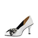 White Fancy Court Shoes