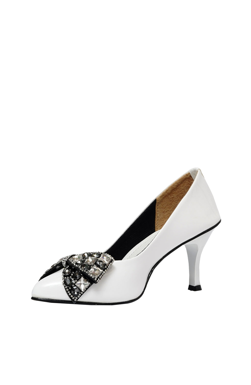 White Fancy Court Shoes
