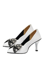 White Fancy Court Shoes
