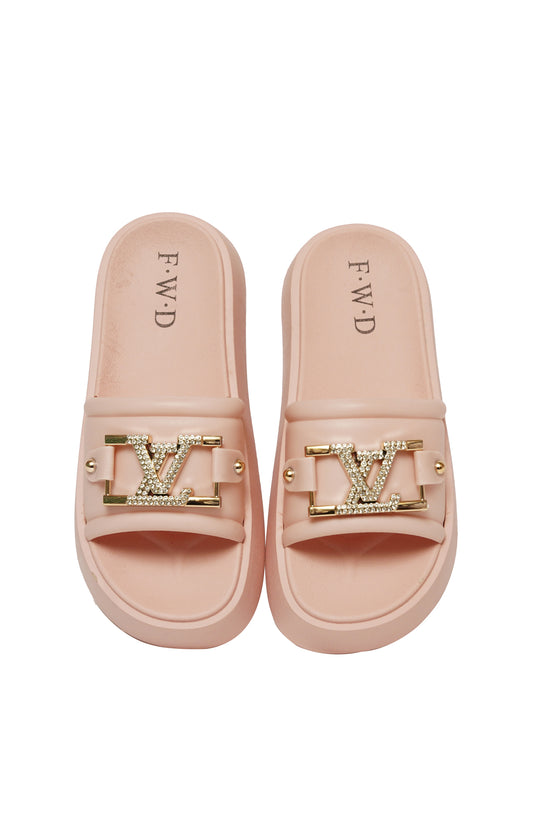 Pink Casual Wear Slippers