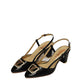 Black Fancy Open Court Shoes – Elegant, Stylish & Comfortable