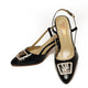 Black Fancy Open Court Shoes – Elegant, Stylish & Comfortable