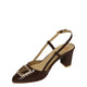 Brown Fancy Open Court Shoes