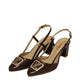 Brown Fancy Open Court Shoes