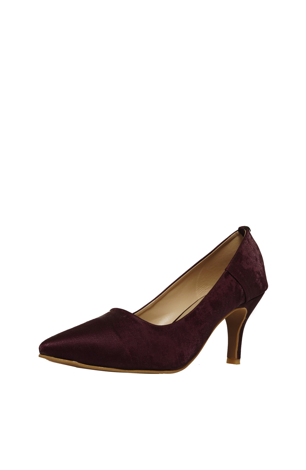Plum Fancy Court Shoes
