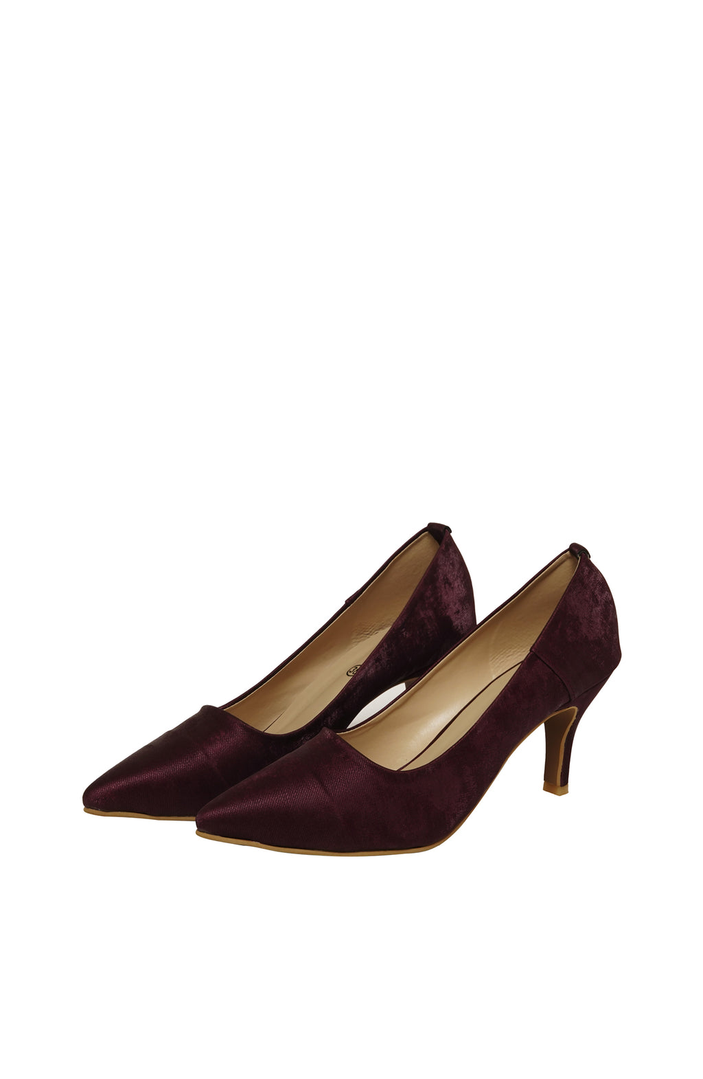 Plum Fancy Court Shoes