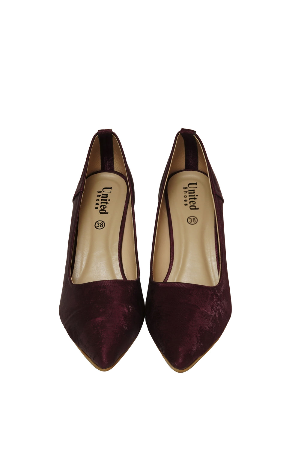 Plum Fancy Court Shoes