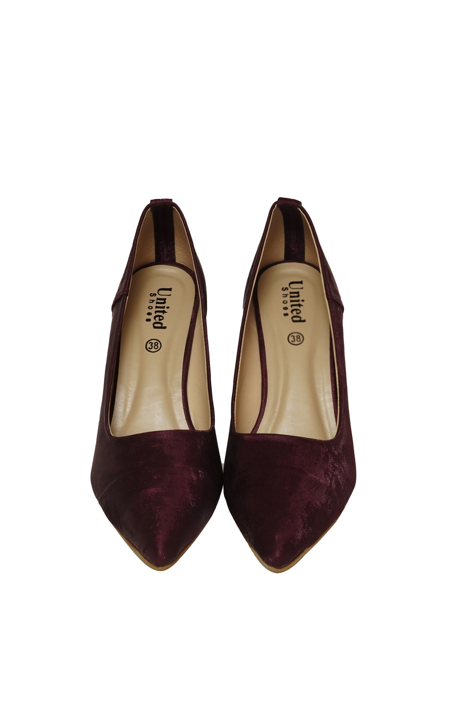 Plum Fancy Court Shoes