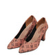 Pink Printed Court Shoes – Elegant, Durable & Stylish