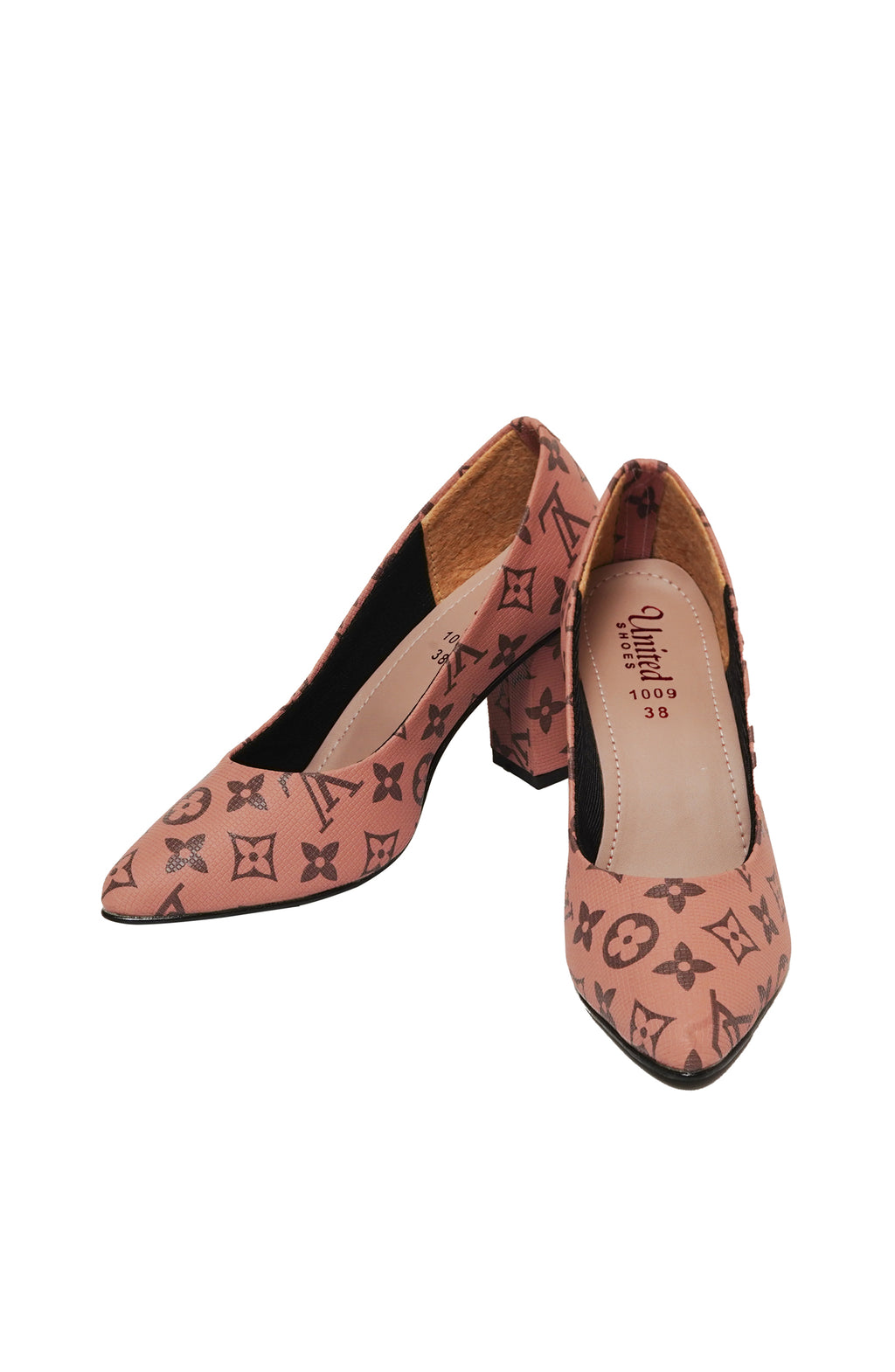 Pink Printed Court Shoes – Elegant, Durable & Stylish