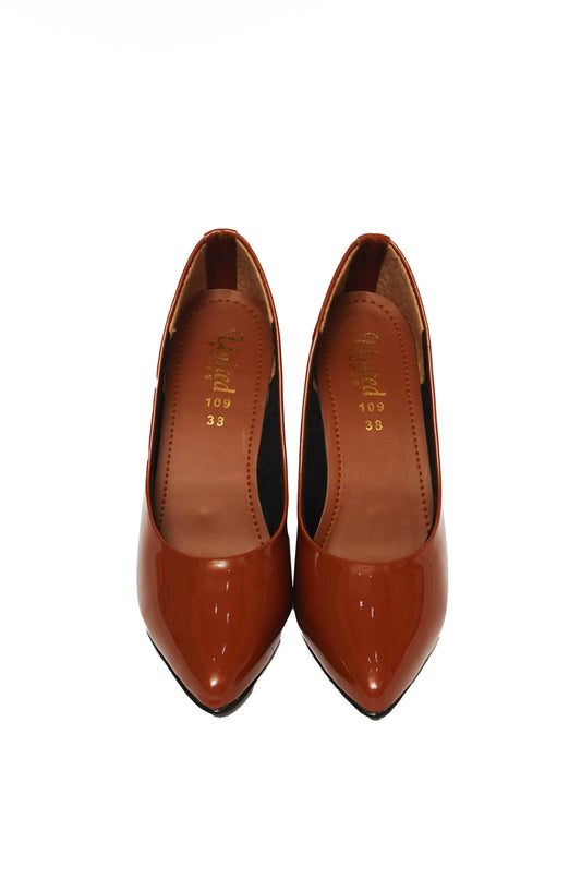 Brown Fancy Court Shoes