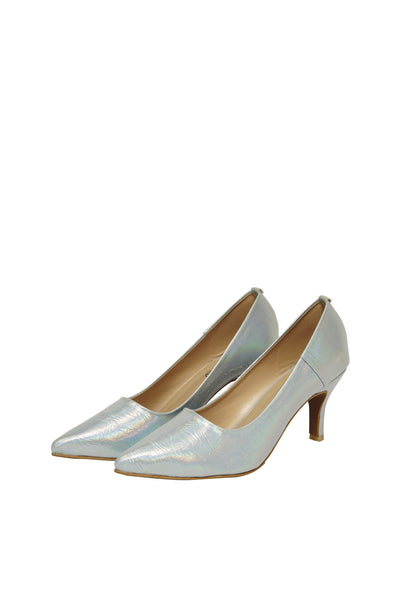 Silver with Shade Court Shoes – Elegant, Trendy & Comfortable