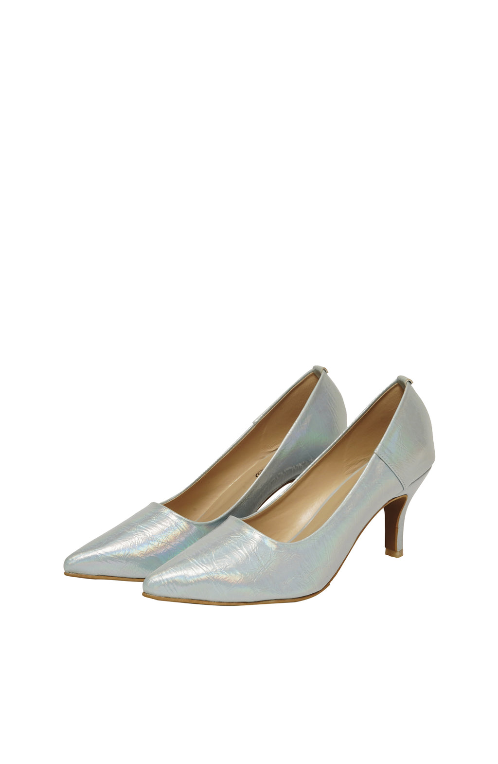 Silver with Shade Court Shoes – Elegant, Trendy & Comfortable