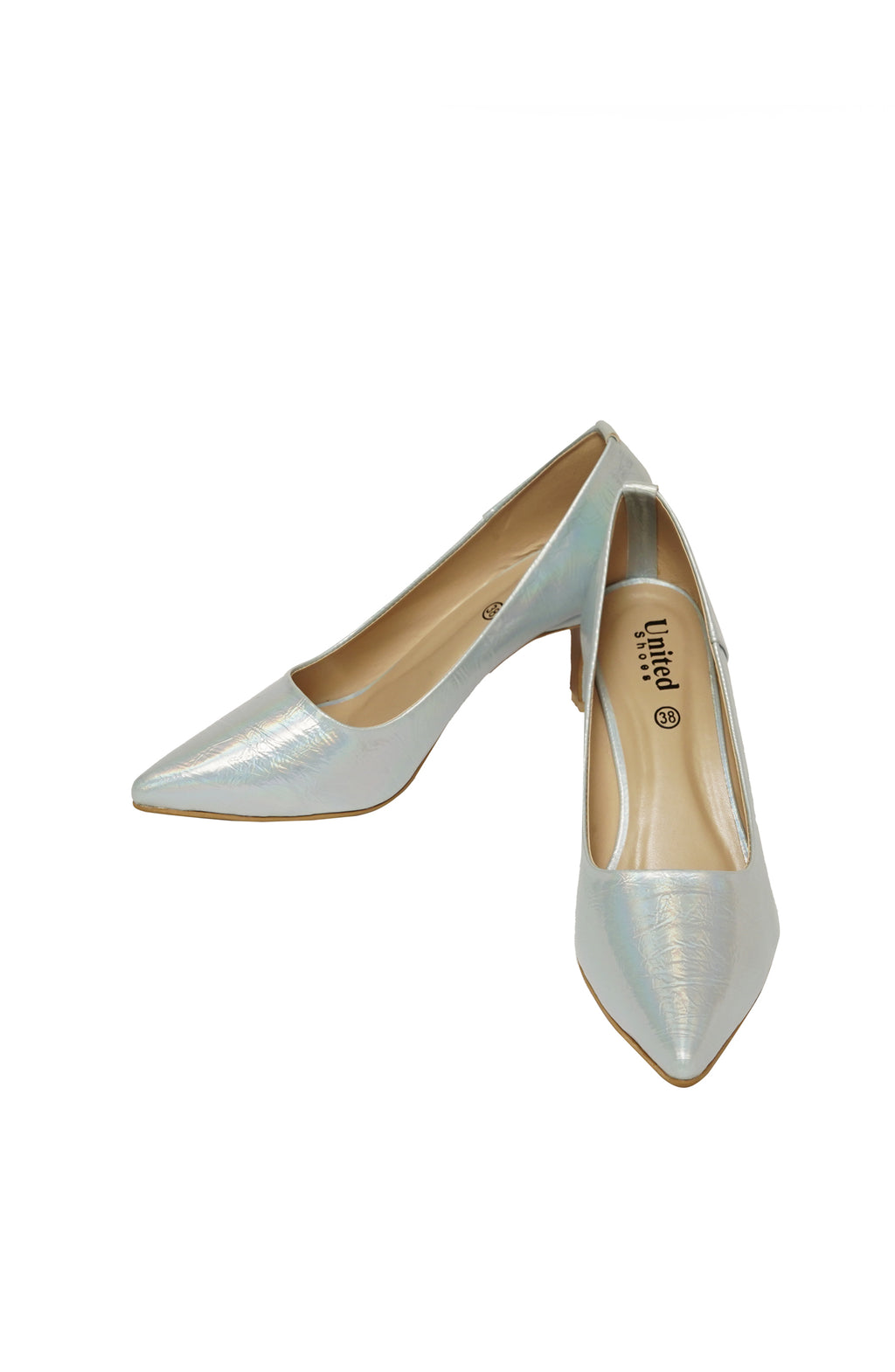 Silver with Shade Court Shoes – Elegant, Trendy & Comfortable