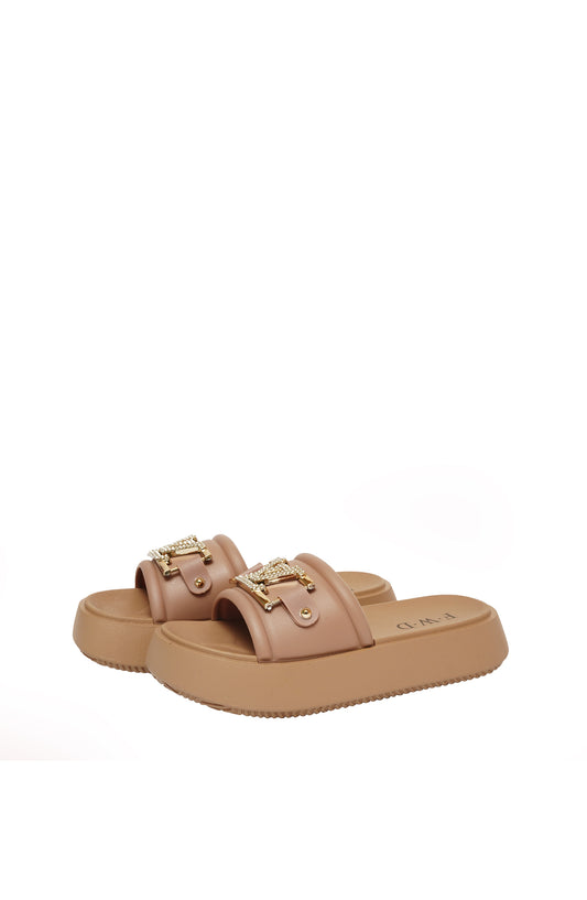 Brown Casual Wear Slippers