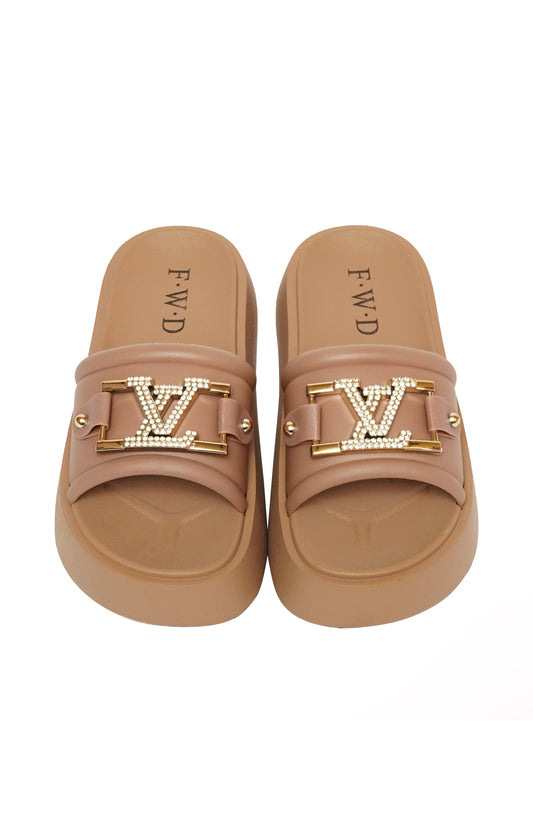 Brown Casual Wear Slippers