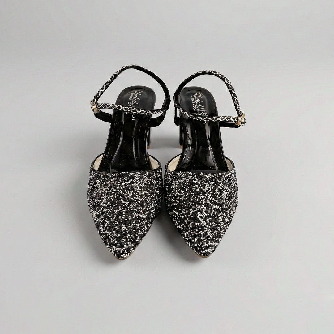 Blackish Crystal – Luxe Bridal Heels - Preego