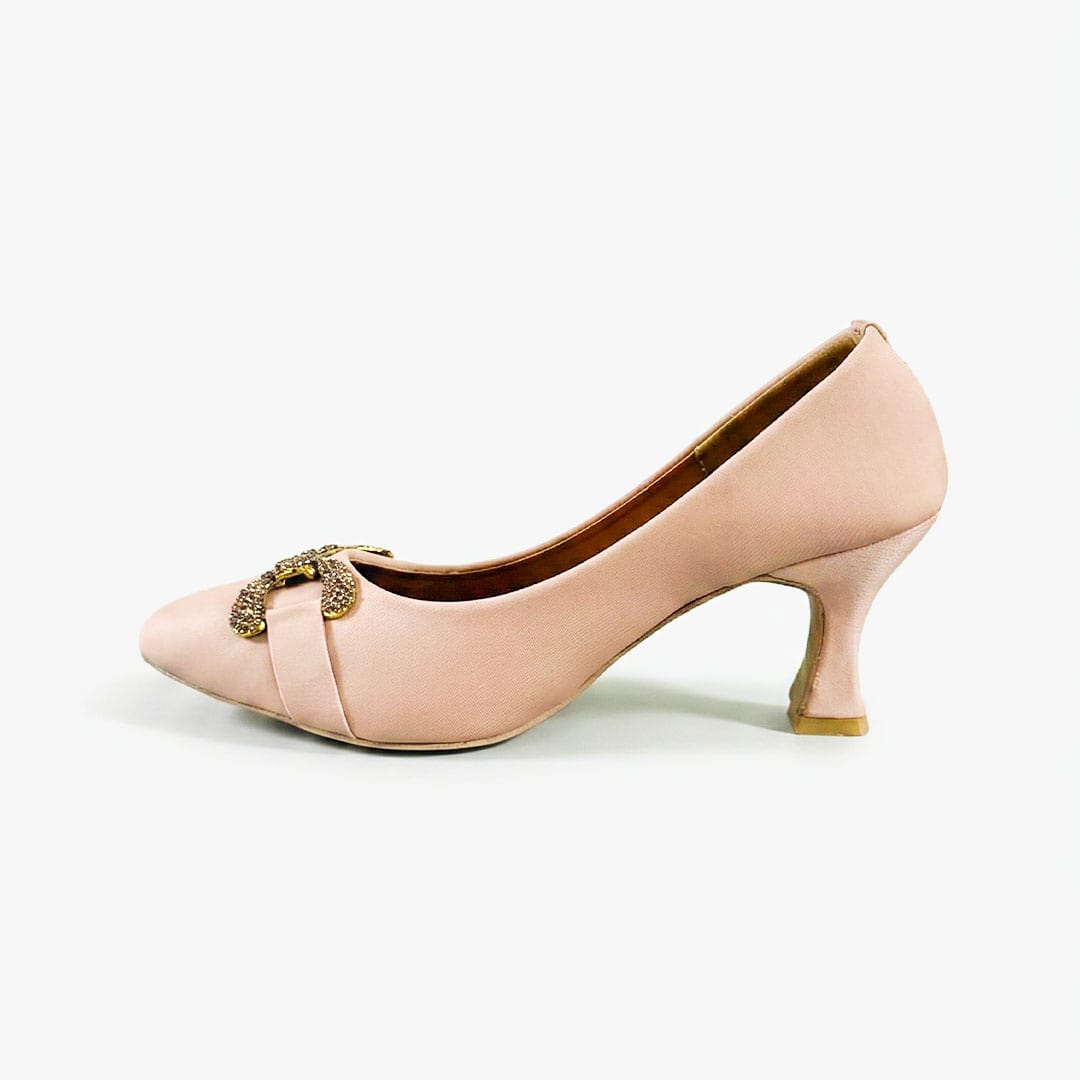 Blush Radiance – Signature Brooch Heels - Preego
