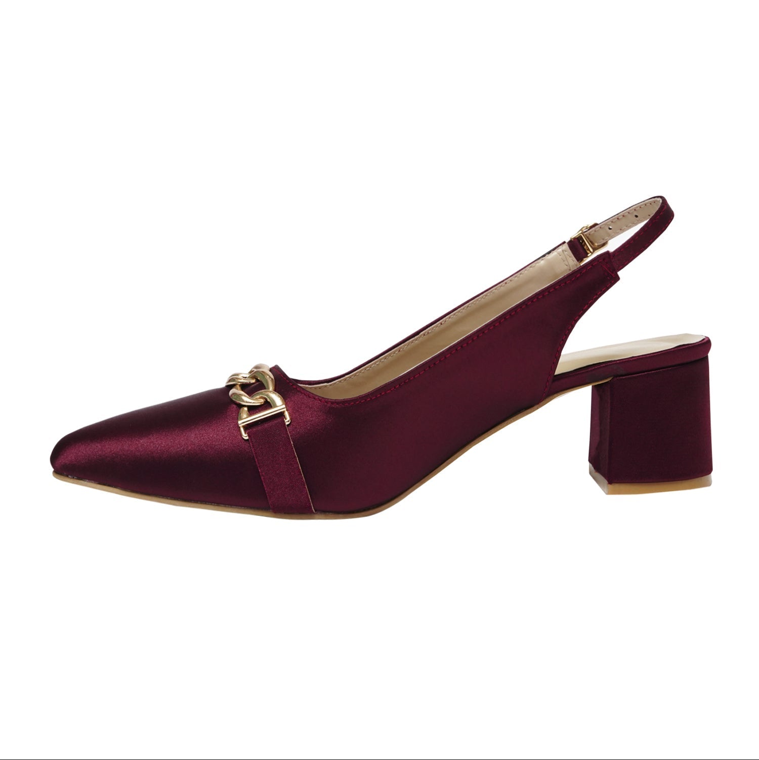 Burgundy Casual Heel Sandals - Preego