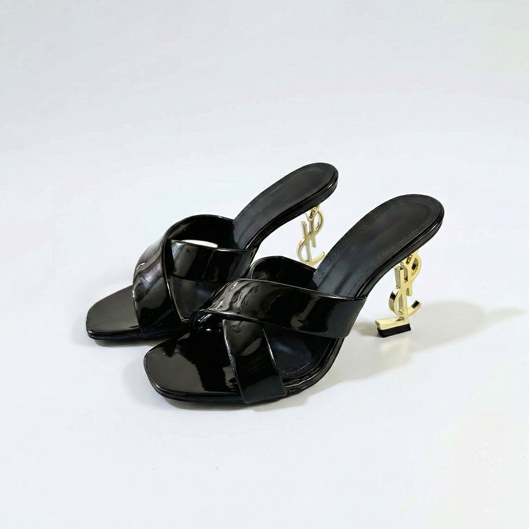 Gloss Patent YSL - Heel Slippers - Preego