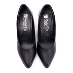 Matte Black Court Shoes - Preego