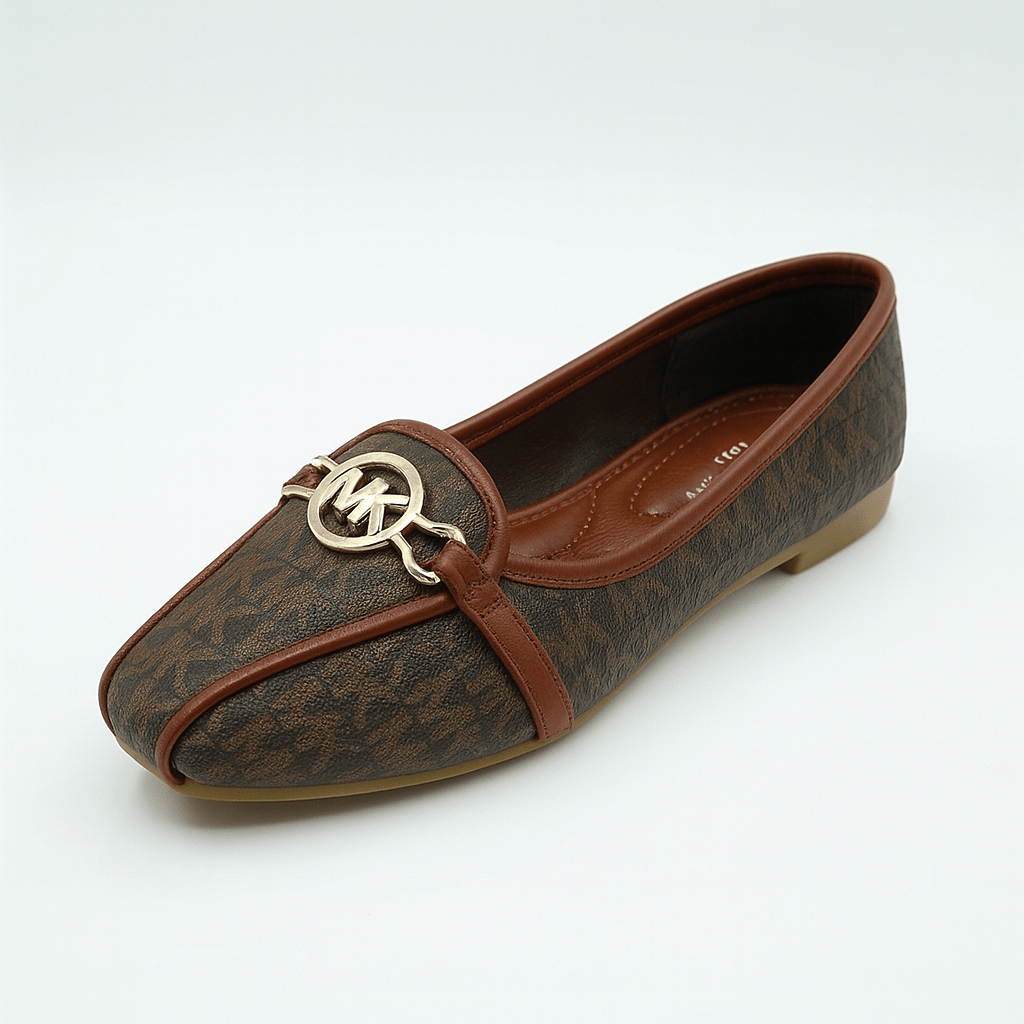 MK Brown Comfort Pumps - Preego