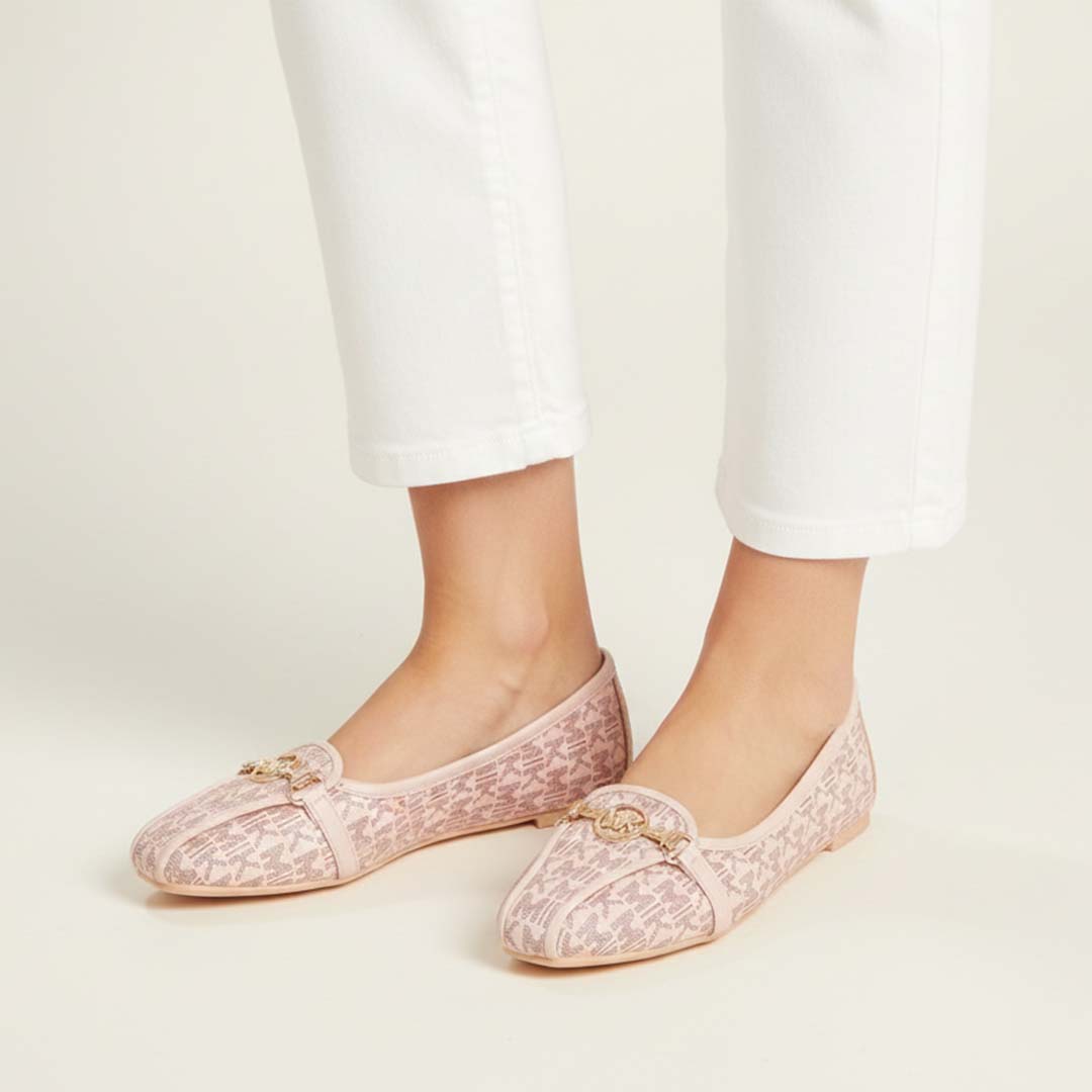 Pink MK Comfort Flat Pumps - Preego