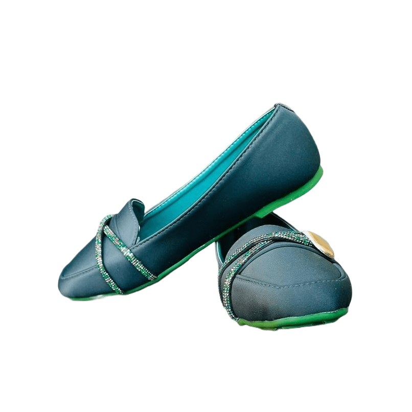 Premium Teal Charm Pumps - Preego