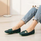 Premium Teal Charm Pumps - Preego