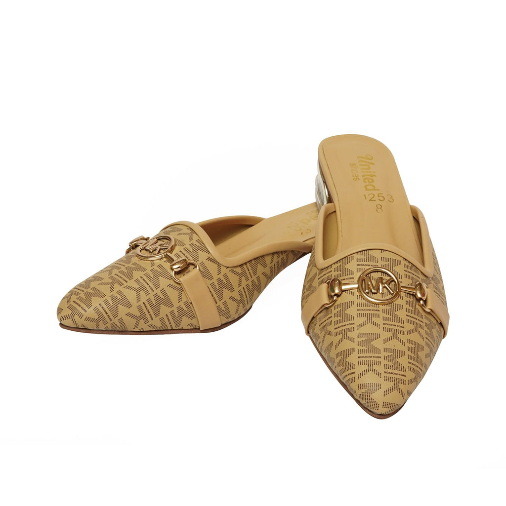 Printed Block Heel Slippers - Preego