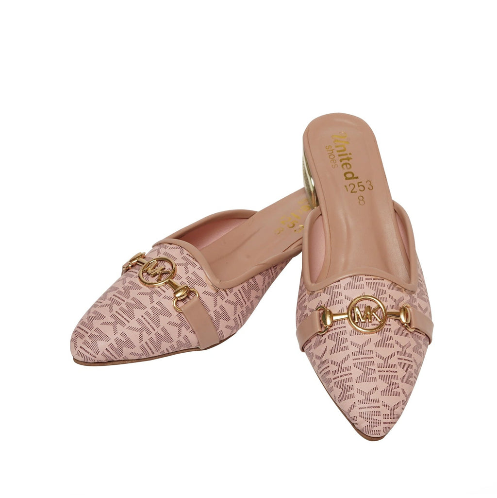 Printed Block Heel Slippers - Preego