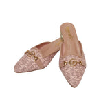 Printed Block Heel Slippers - Preego