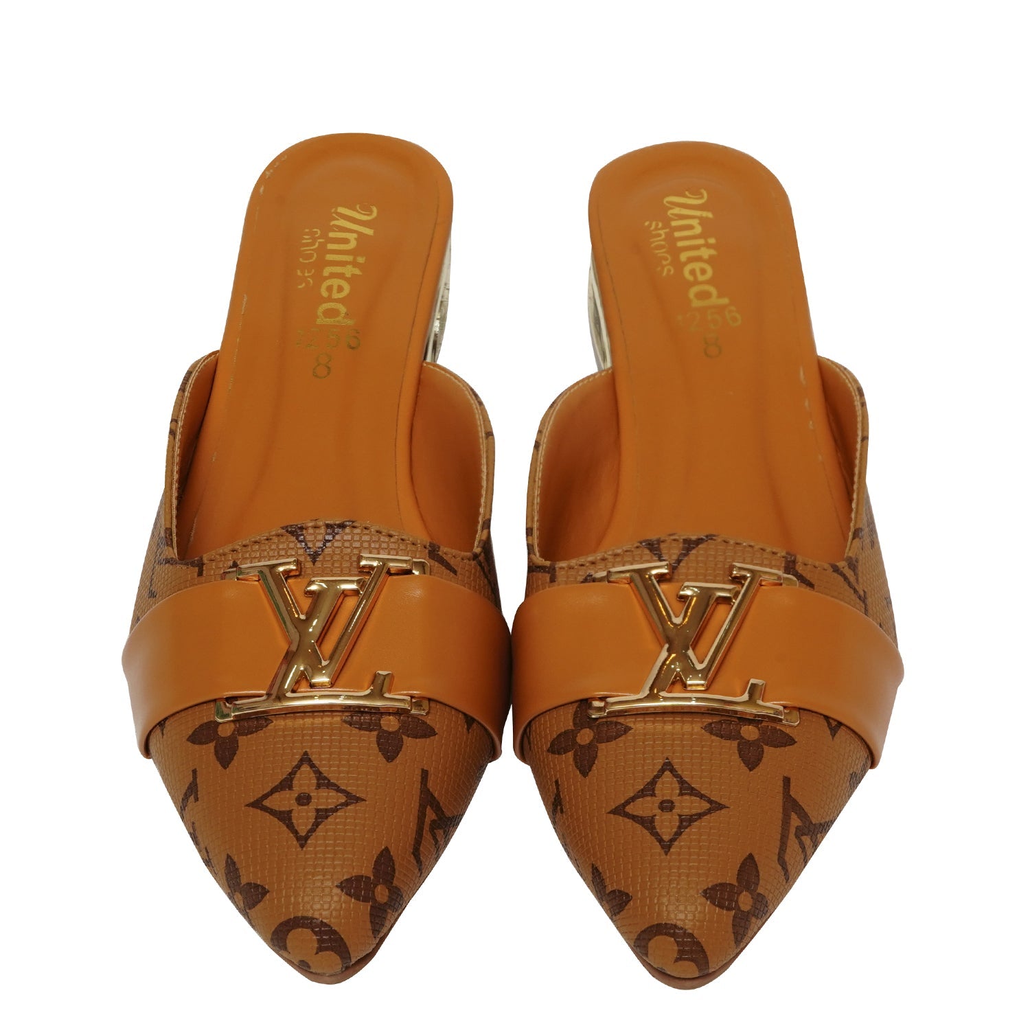 Printed Block Heel Slippers - Preego