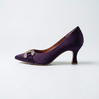 Royal Amethyst – Crystal Emblem Heels - Preego