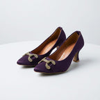 Royal Amethyst – Crystal Emblem Heels - Preego