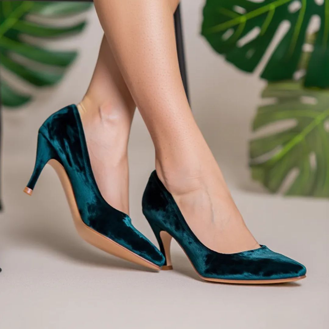 Teal Classic Stiletto Heels - Preego