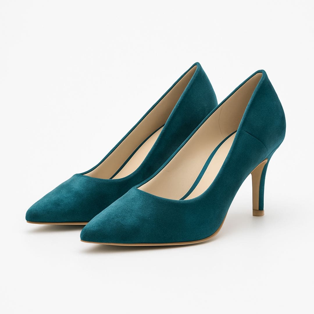 Teal Classic Stiletto Heels - Preego