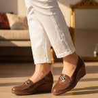 Wedge Pumps ( Brown ) - Preego